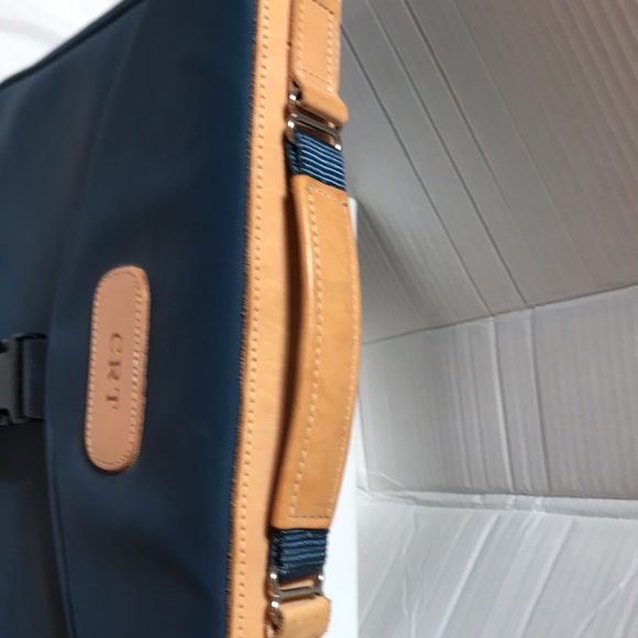 Jon Hart 15” padded coated canvas computer case with handle and leather trim - Picture 3 of 8